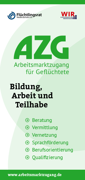 Flüchtlingsrat Niedersachsen, Faltblatt AZG